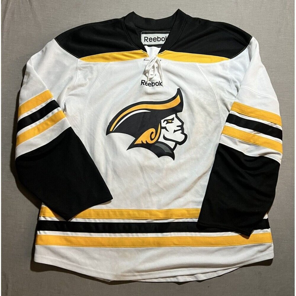 Florida Gridiron Preps High School Reebok #19 Amelchanka Hockey Jersey L White